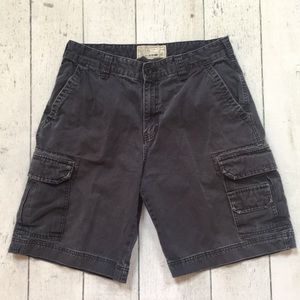 Merona gray broken in chino cargo shorts